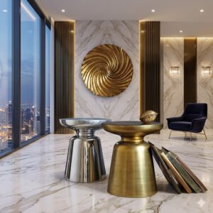Hourglass Side Table | Modern Luxury Accent