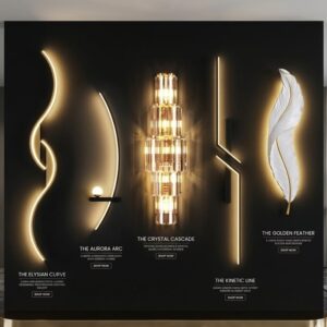 The Aurora Luxe Wall Lighting Series – Where Modern Art Meets Illumination