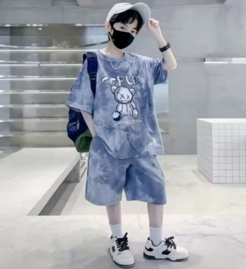 Boys Sports Suit Summer Cartoon Sets New Children's Short-Sleeved T-Shirt Shorts 2-Piece Kids Fashion Loose Clothes Outfit - Image 6