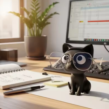 Cute Black Cat Eyeglass Holder Resin Cat Glasses Stand Kawaii Desk Decor for Sunglasses Eyewear Perfect Gift for Cat Lovers - Image 3