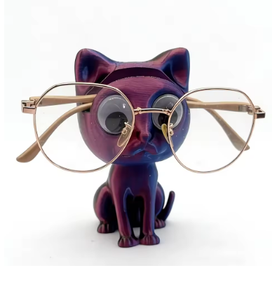 Cute Black Cat Eyeglass Holder Resin Cat Glasses Stand Kawaii Desk Decor for Sunglasses Eyewear Perfect Gift for Cat Lovers - Image 6
