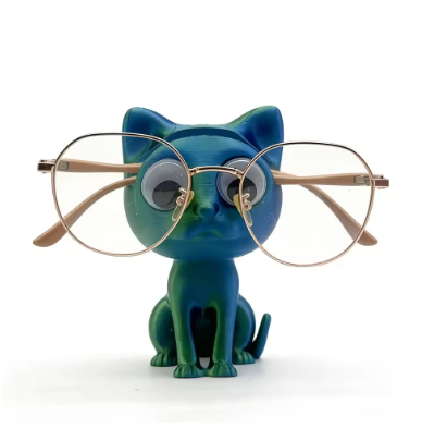 Cute Black Cat Eyeglass Holder Resin Cat Glasses Stand Kawaii Desk Decor for Sunglasses Eyewear Perfect Gift for Cat Lovers - Image 7