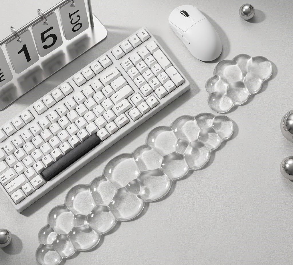 Mouse pad Wrist antislip silicone transparent Wrist brace Support Mat Memory Wrist Mouse Pad Computer Laptop keyboard Mat